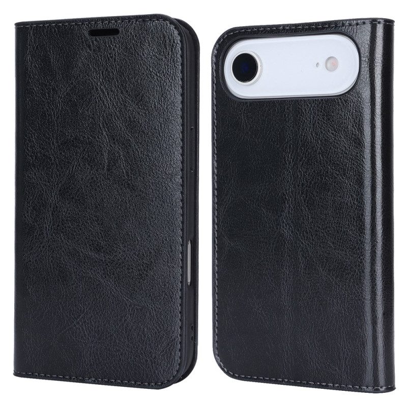 Folio-fodral iPhone Air Äkta Läder