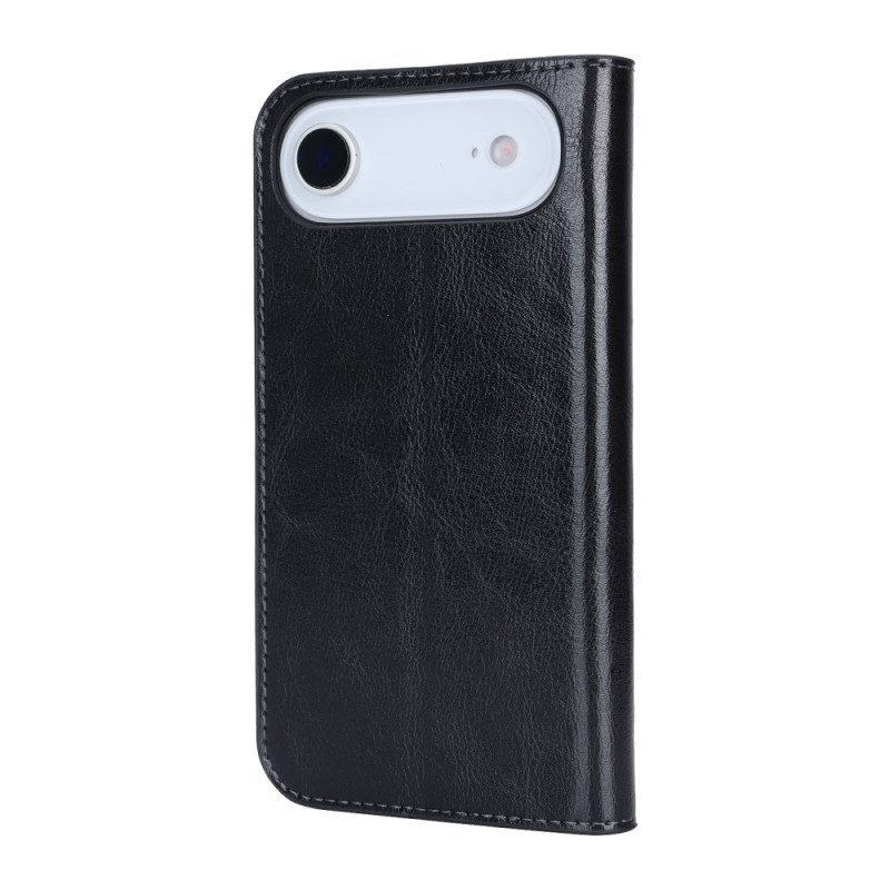 Folio-fodral iPhone Air Äkta Läder