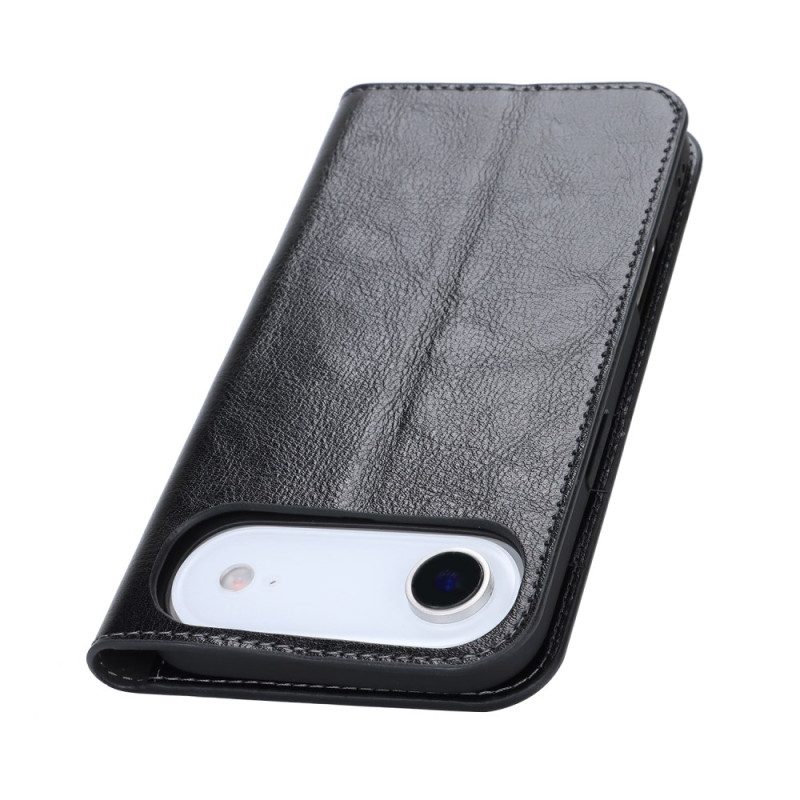 Folio-fodral iPhone Air Äkta Läder