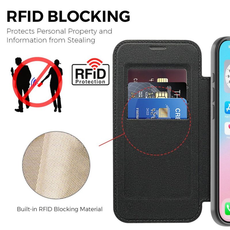 Folio-fodral iPhone Air Magsafe-kompatibel Med Rfid-blockering