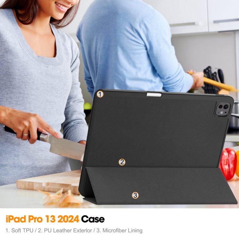 iPad Pro 13 (2025) Pekpennhållare I Konstläder