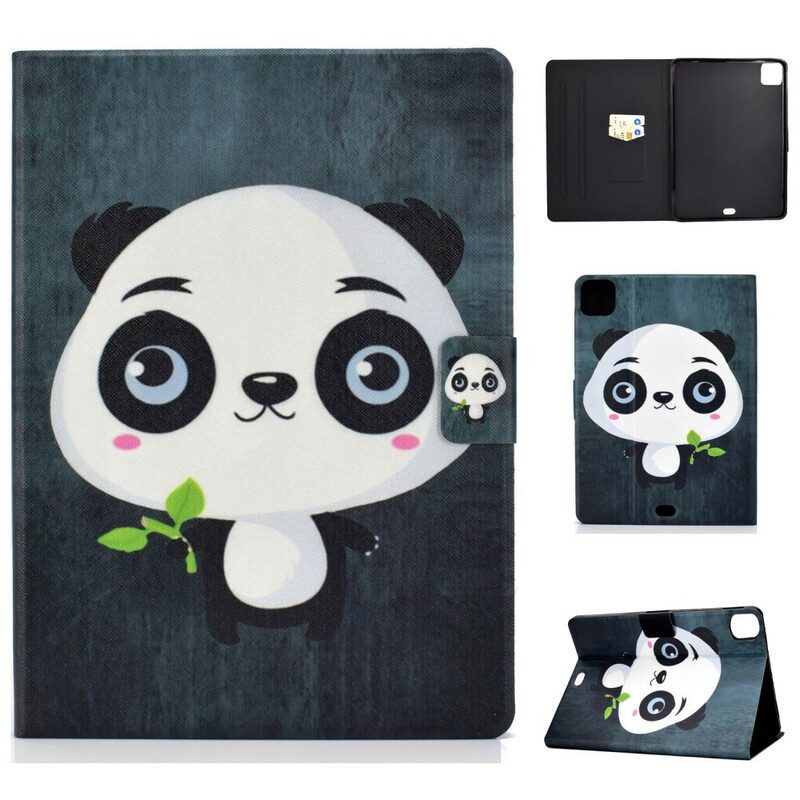 Läderfodral För iPad Air (2022) (2020) / Pro 11" Baby Panda