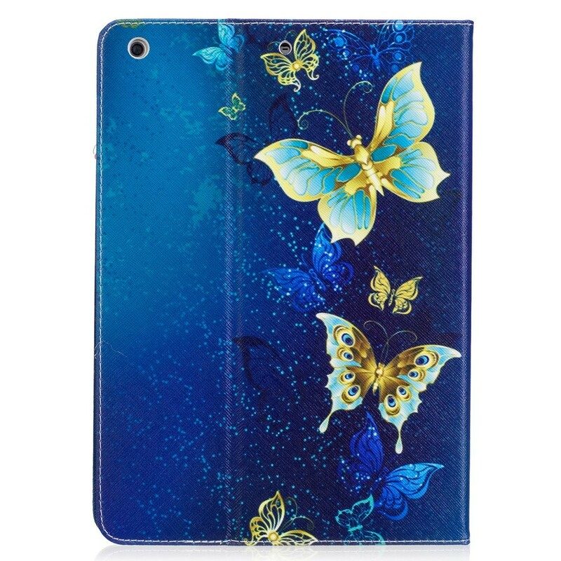 Läderfodral För iPad Air Fjärilar I Natten