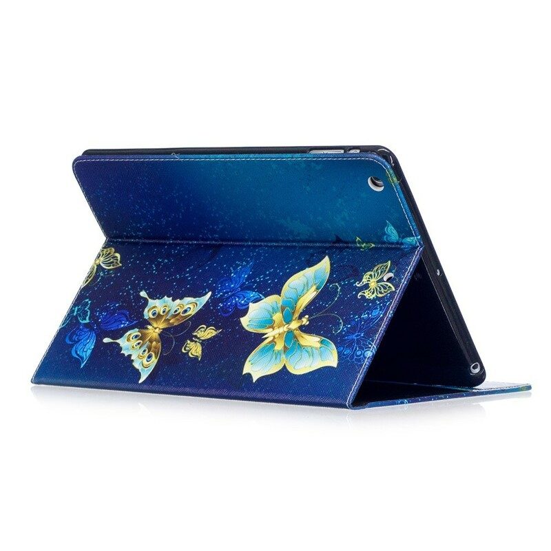Läderfodral För iPad Air Fjärilar I Natten