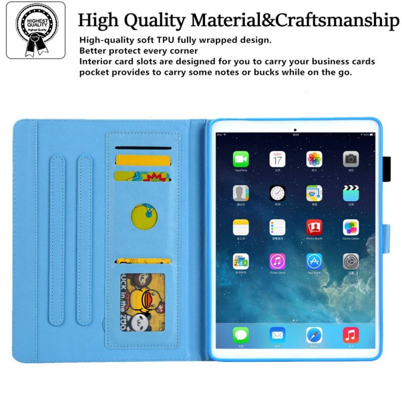 Läderfodral För iPad Mini 6 (2021) Färgglada Fjärilar