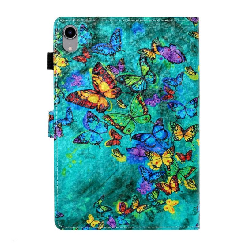 Läderfodral För iPad Mini 6 (2021) Flight Of Butterflies