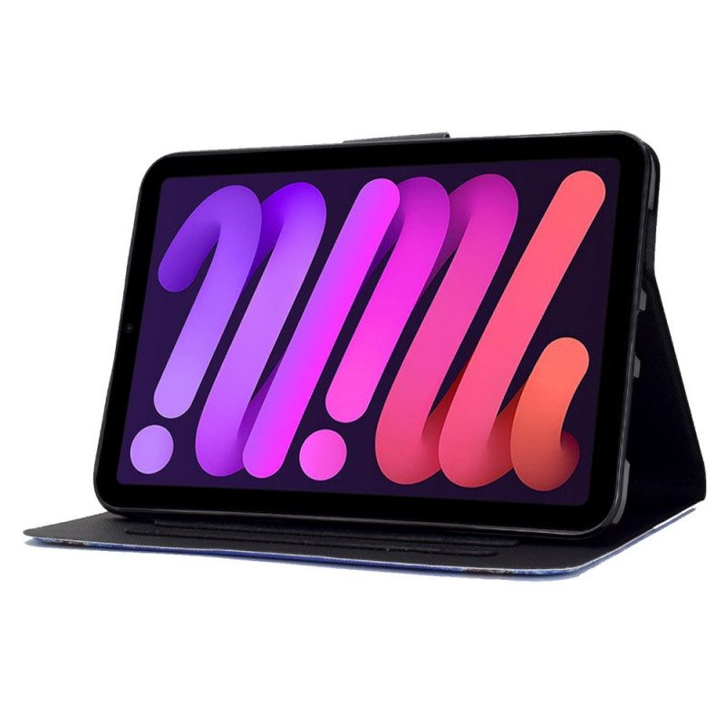 Läderfodral För iPad Mini 6 (2021) Lejonungedröm