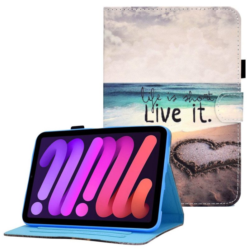 Läderfodral För iPad Mini 6 (2021) Live It Beach