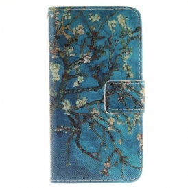Läderfodral För iPhone SE 3 / SE 2 / 8 / 7 Blommande Träd