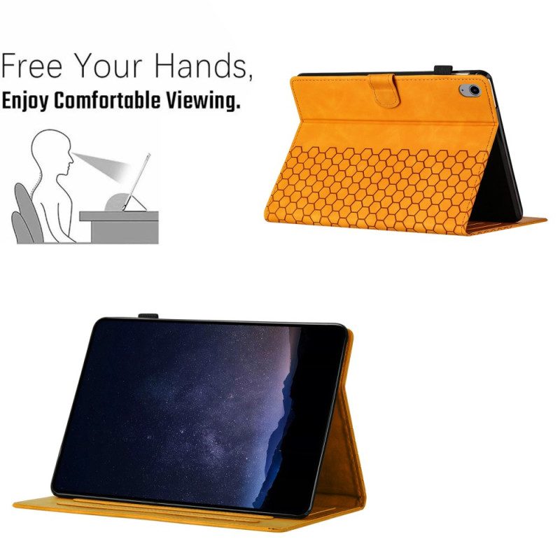 Läderfodral iPad (2025) Telefonfodral Bikakemönster