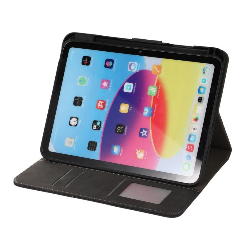 Läderfodral iPad (2025) Telefonfodral Läderflik Och Pekpennahållare