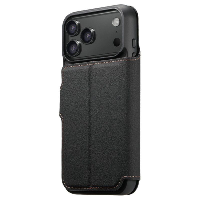 Läderfodral iPhone 17 Pro Max Telefonfodral Magsafe 2-i-1 Suteni