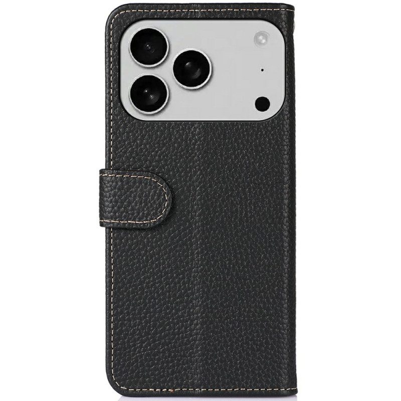 Läderfodral iPhone 17 Pro Max Telefonfodral Premium Khazneh