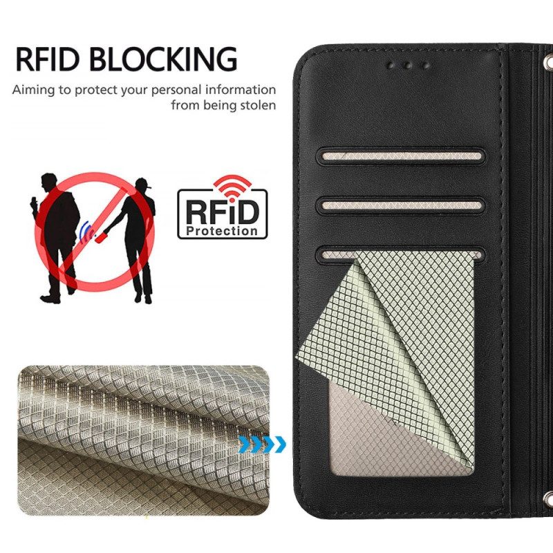 Läderfodral iPhone 17 Pro Telefonfodral Rfid-skydd