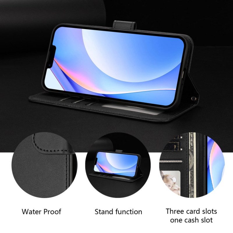 Läderfodral iPhone 17 Pro Telefonfodral Rfid-skydd