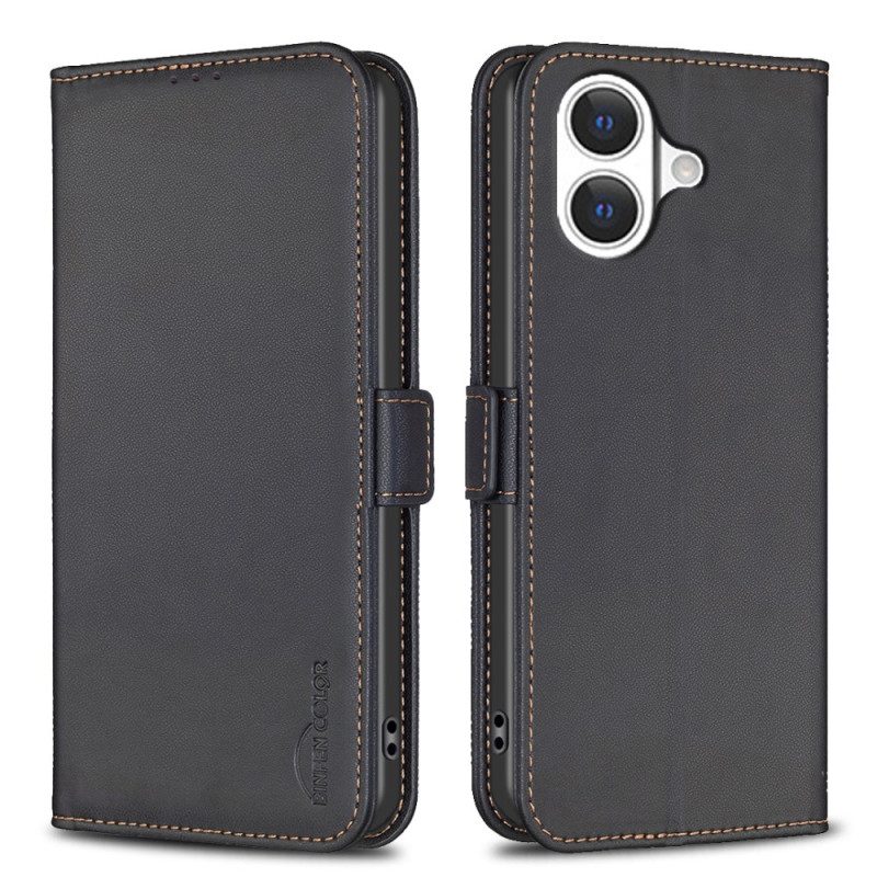 Läderfodral iPhone 17 Telefonfodral Klassisk Binfen-färg