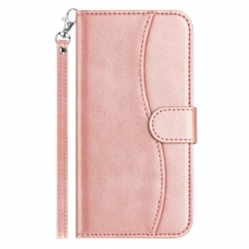 Läderfodral iPhone 17 Telefonfodral S-design Med Rem