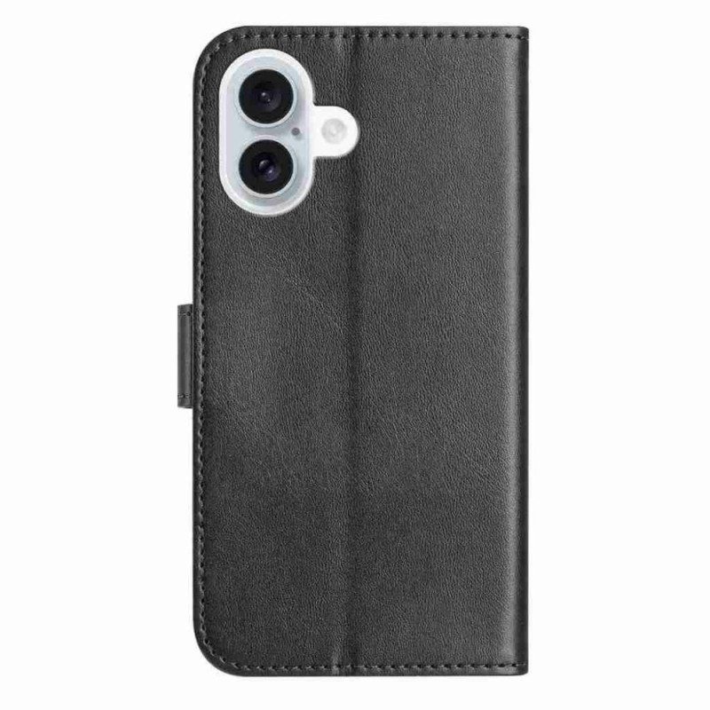 Läderfodral iPhone 17 Telefonfodral S-design Med Rem