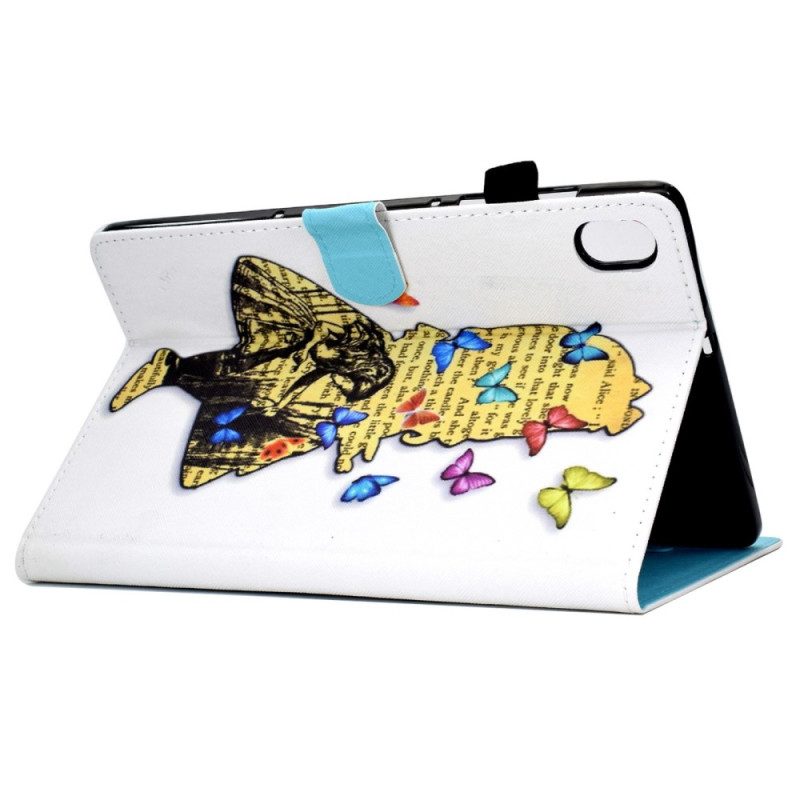 Läderskal Fodral iPad (2025) Fjärilsflicka