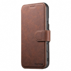 Läderskal Fodral iPhone 17 Avtagbart Magsafe-fodral Suteni