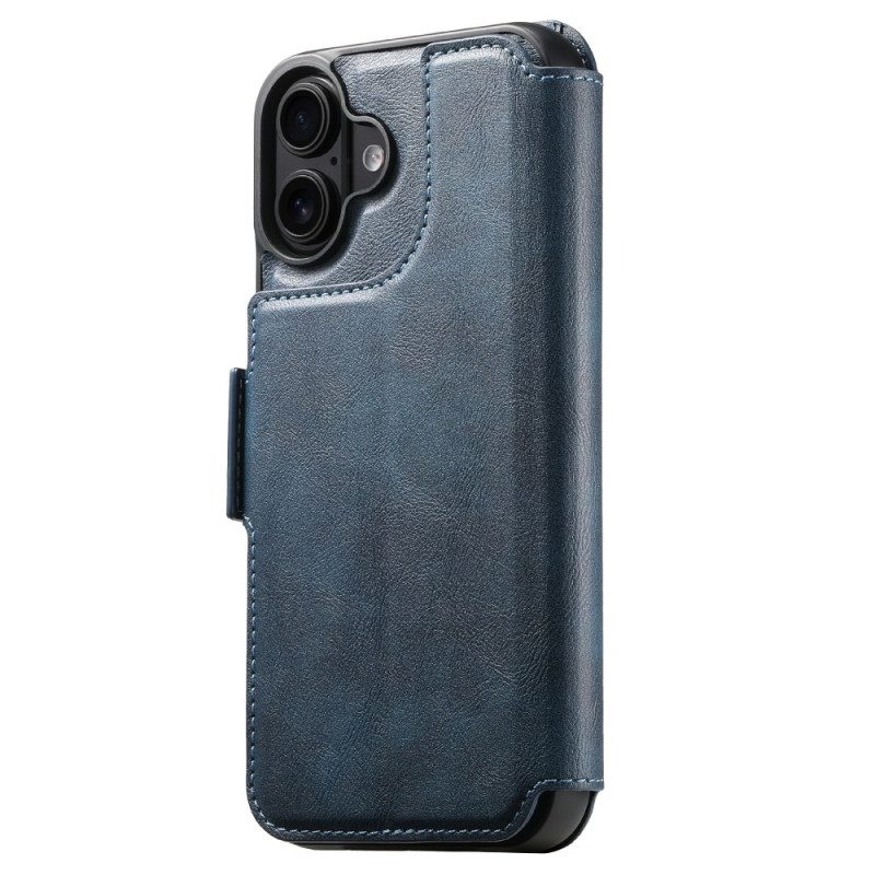 Läderskal Fodral iPhone 17 Magsafe Tvåfärgat Texturerat Läder
