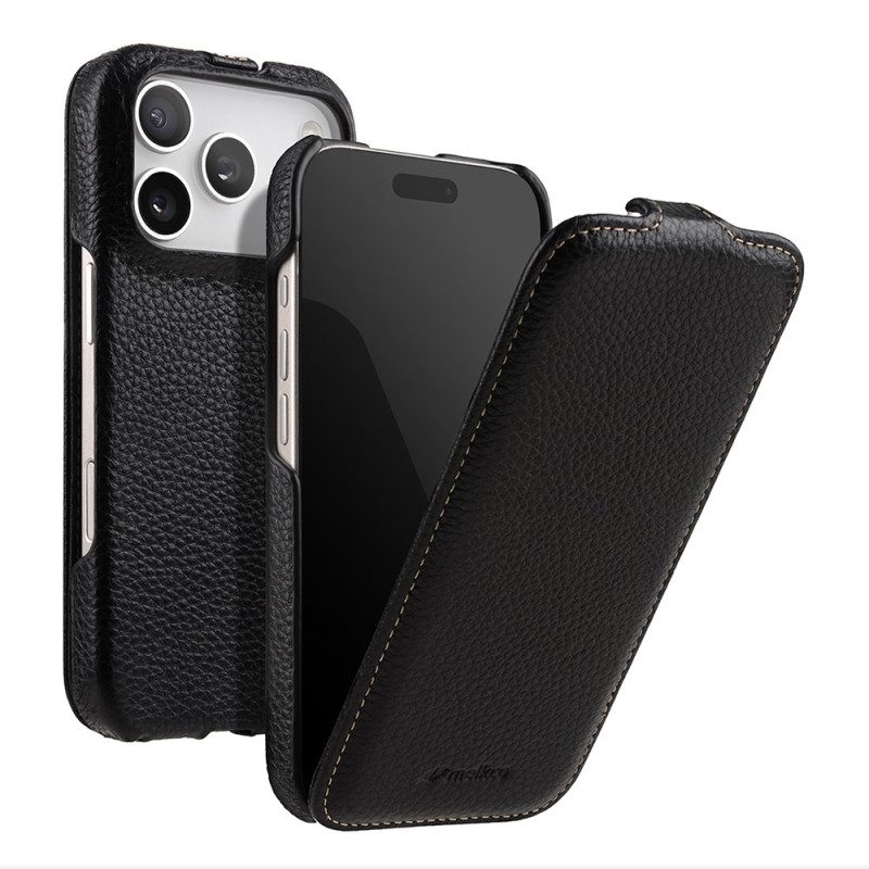 Läderskal Fodral iPhone 17 Pro Magsafe-kompatibelt Med Premium Vertical Flip Cover