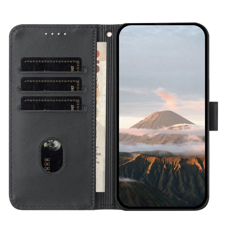 Läderskal Fodral iPhone 17 Pro Max Triangelmönster