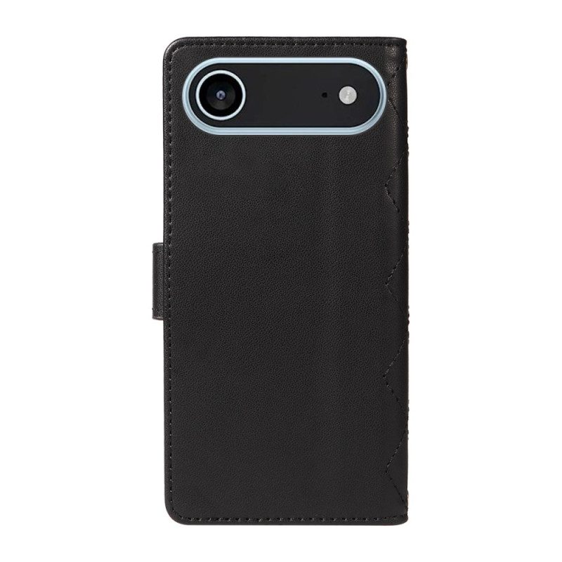 Läderskal Fodral iPhone Air Quiltad Med Rem Och Axelrem