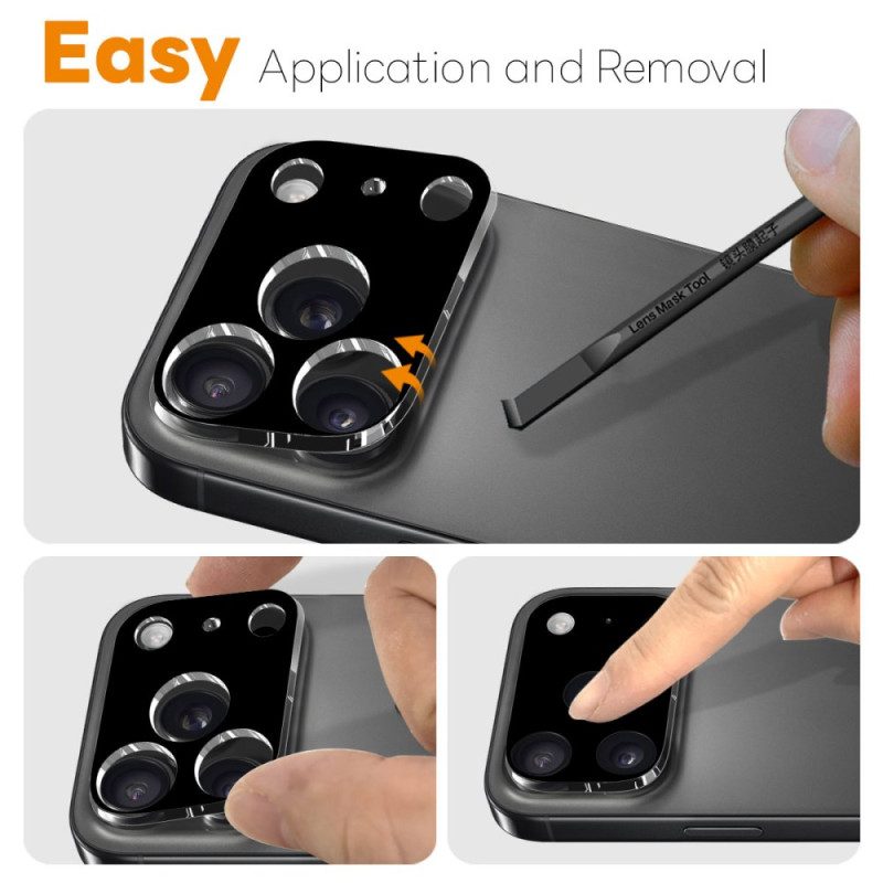 Linsskydd I Härdat Glas För iPhone 17 Pro (svart Version)