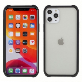 Mobilskal För iPhone 11 Pro Max Härdat Glas Och Silikon Med Skärmfilm