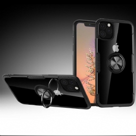 Mobilskal För iPhone 11 Pro Max Ring-support Edges Metal Effect