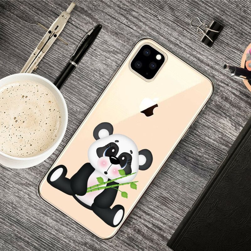 Mobilskal För iPhone 11 Pro Max Transparent Sad Panda