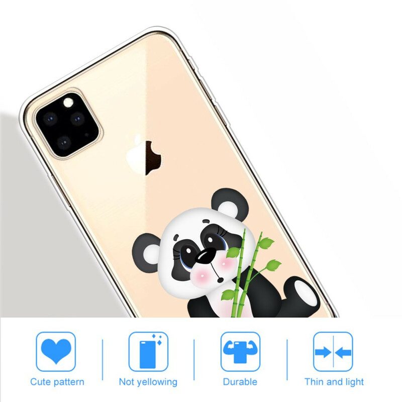 Mobilskal För iPhone 11 Pro Max Transparent Sad Panda