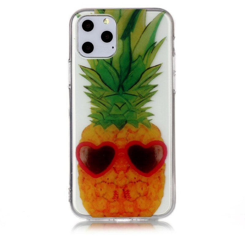 Mobilskal För iPhone 11 Pro Transparent Inkognito Ananas