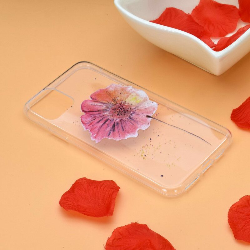 Mobilskal För iPhone 12 Mini Sömlöst Blommönster I Akvarell