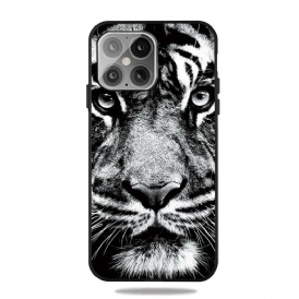 Mobilskal För iPhone 12 Pro Max Svartvit Tiger