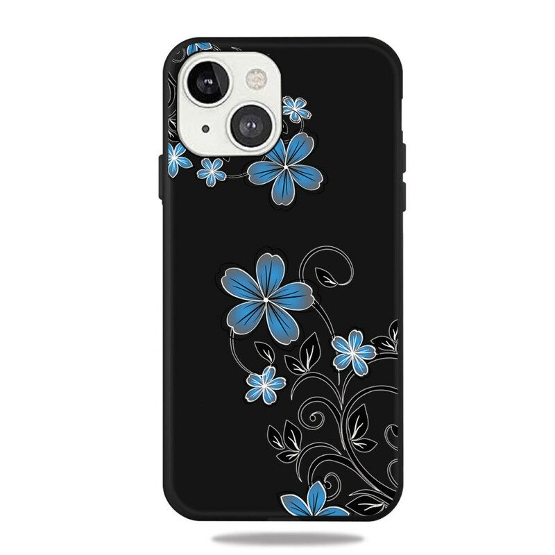 Mobilskal För iPhone 13 Mini Blå Blommor