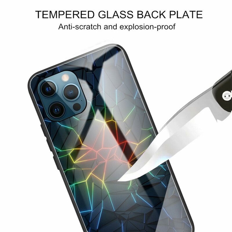 Mobilskal För iPhone 13 Pro Härdat Glasgeometri