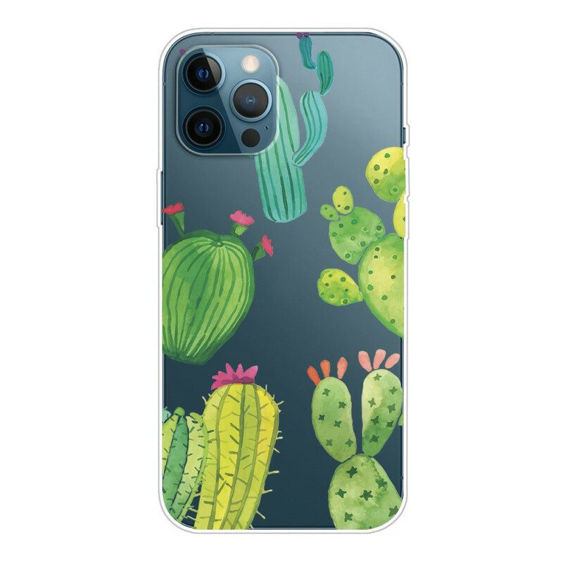 Mobilskal För iPhone 13 Pro Kaktus Akvarell