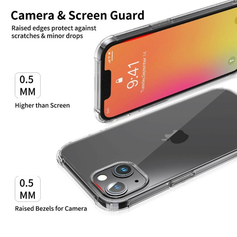 Mobilskal För iPhone 13 Pro Max Transparenta Leeu Skyddskuddar