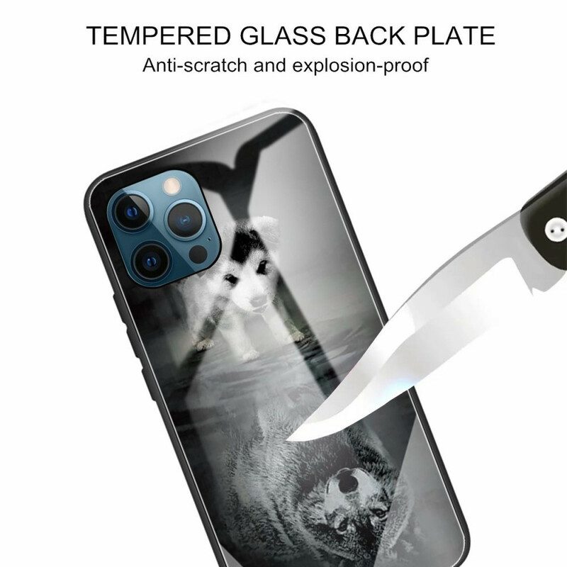 Mobilskal För iPhone 13 Pro Puppy Dream Härdat Glas