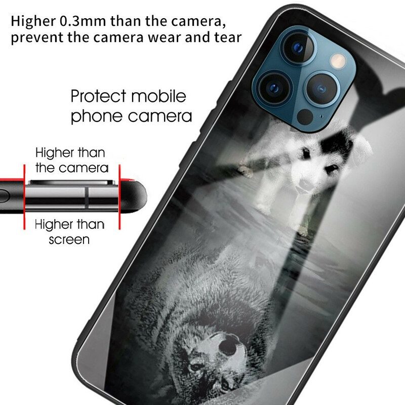 Mobilskal För iPhone 13 Pro Puppy Dream Härdat Glas