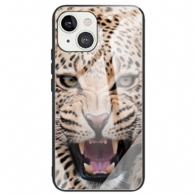 Mobilskal För iPhone 14 Leopardhärdat Glas