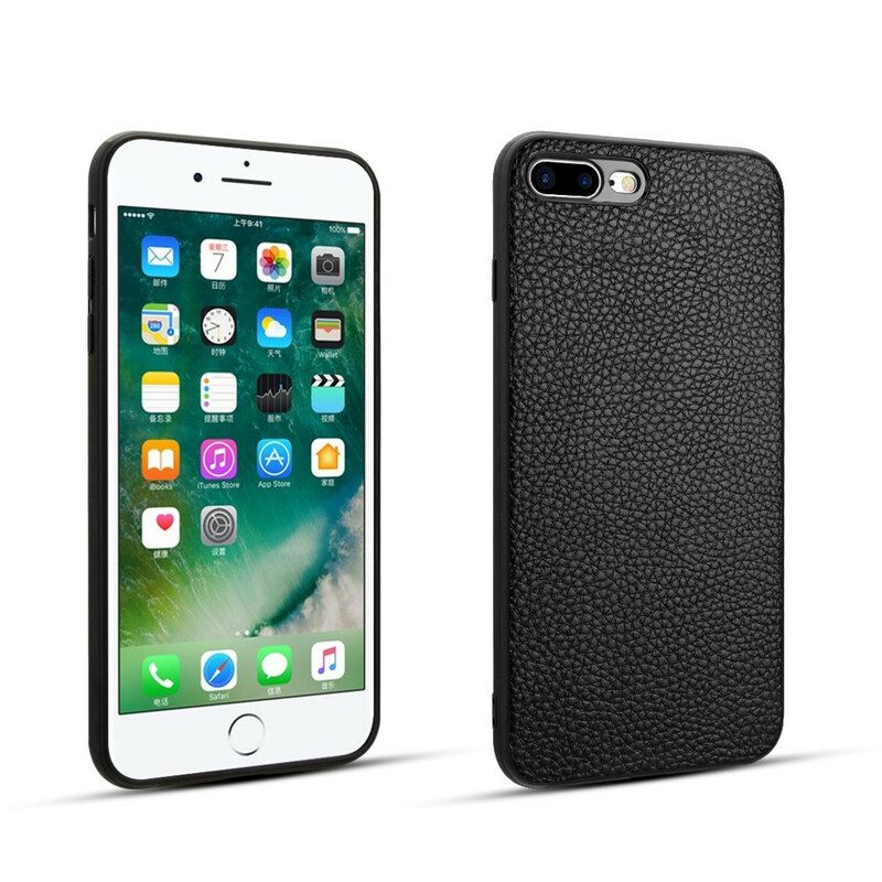 Mobilskal För iPhone 8 Plus / 7 Plus Äkta Litchi Läder