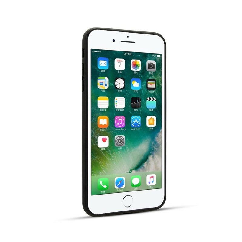 Mobilskal För iPhone 8 Plus / 7 Plus Äkta Litchi Läder