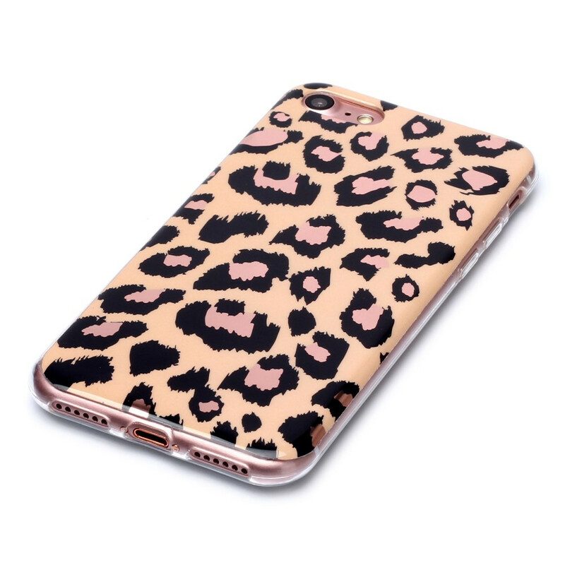 Mobilskal För iPhone SE 3 / SE 2 / 8 / 7 Marmor I Leopardstil