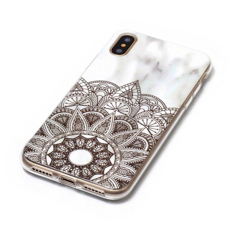 Mobilskal För iPhone X / XS Marmor Mandala