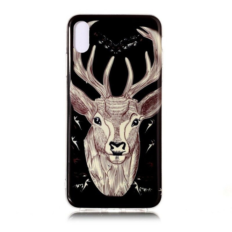 Mobilskal För iPhone XR Fluorescerande Majestic Stag