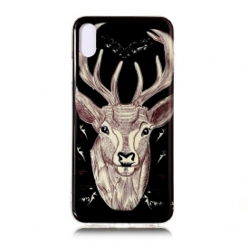 Mobilskal För iPhone XR Fluorescerande Majestic Stag