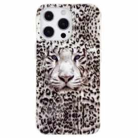 Mobilskal iPhone 15 Pro Max Fluorescerande Leopard
